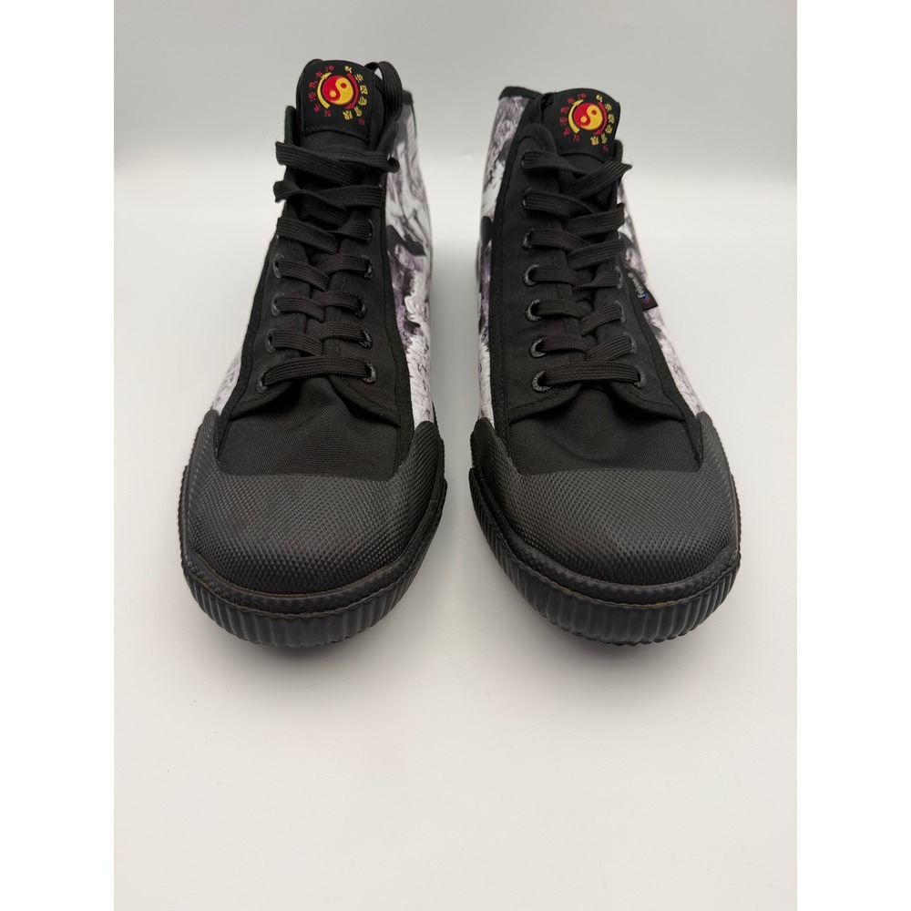 Feiyue x Bruce Lee High Top Martial Arts Sneakers Black White Mens 13 1920 Mid